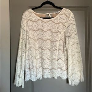 White lace blouse